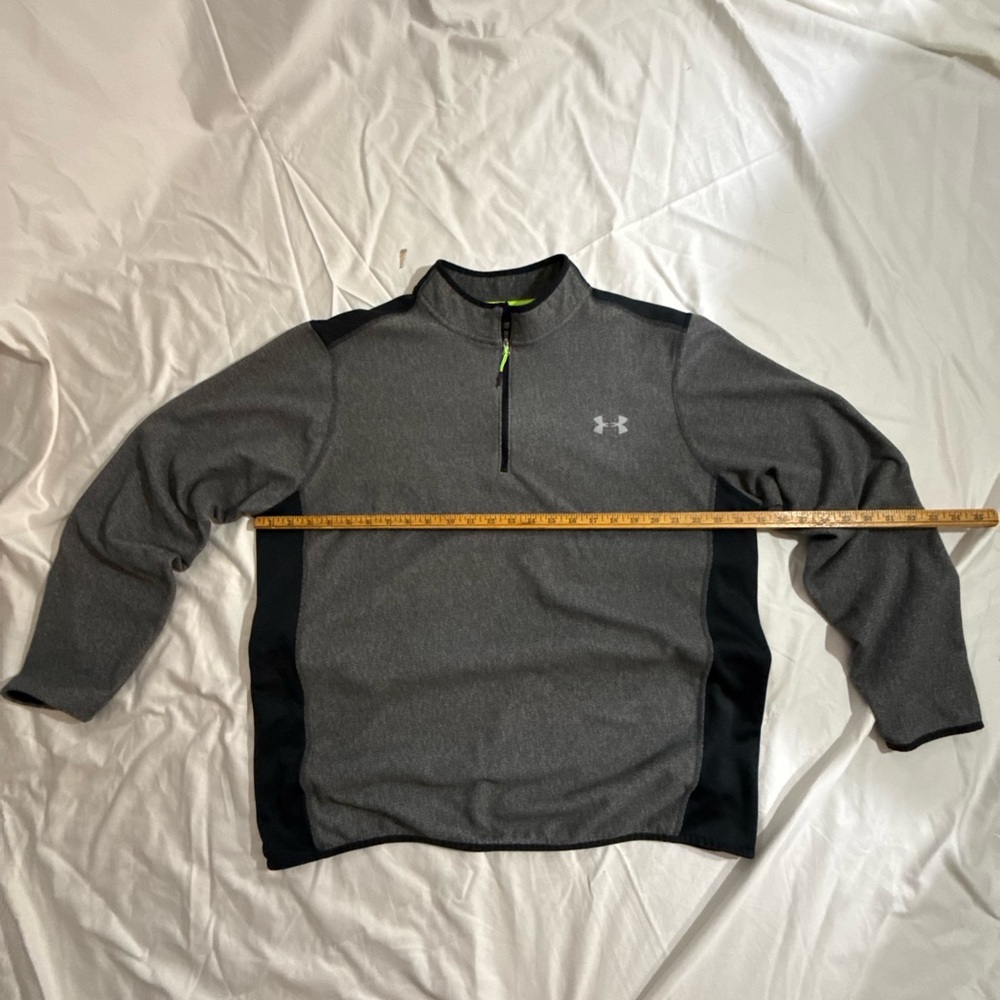 Under Armour Charcoal and Black Zip-Up Sweater